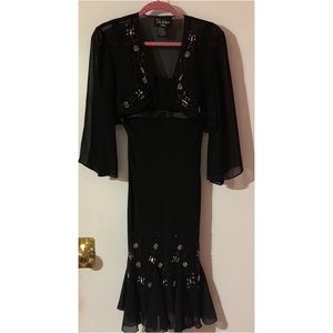 S.L. Fashions black dress